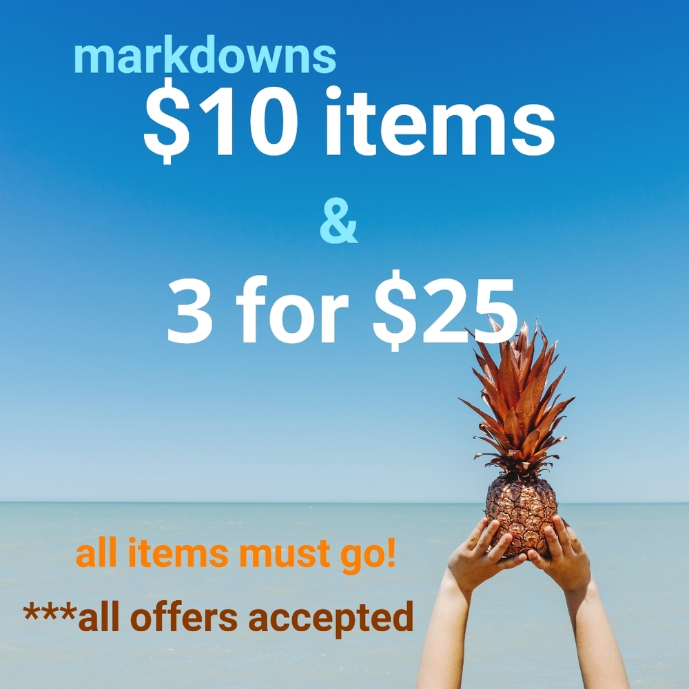 Closet clear out, all must go. Offers accepted